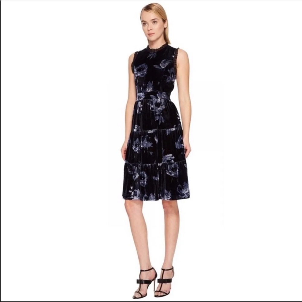 🆕Kate Spade Night Rose Velvet Dress